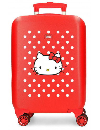 4221322 ABS SUITCASE 50 CM 4W. CASTLE OF HELLO KITTY